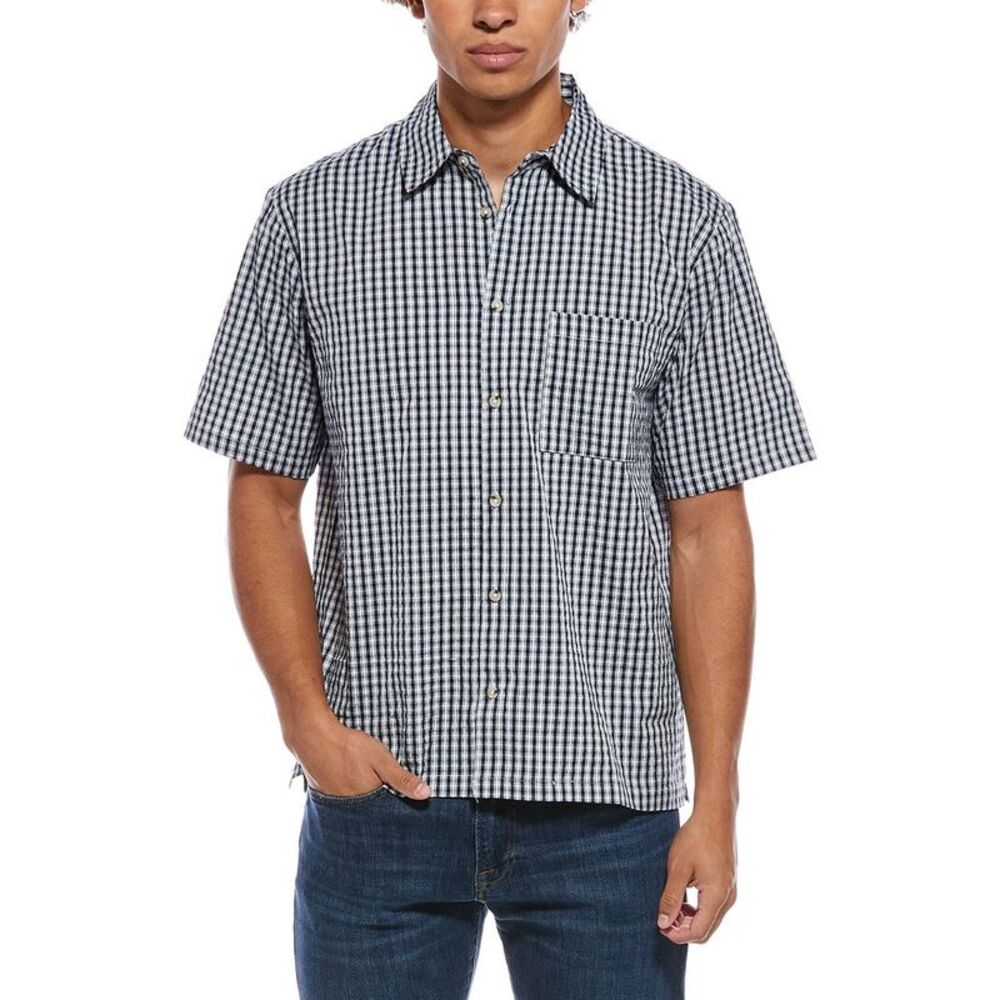 Sovereign Code Mens  Check Shirt, Navy